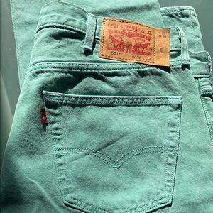 501 Levi's Men's light Green Jeans. 38 x 32